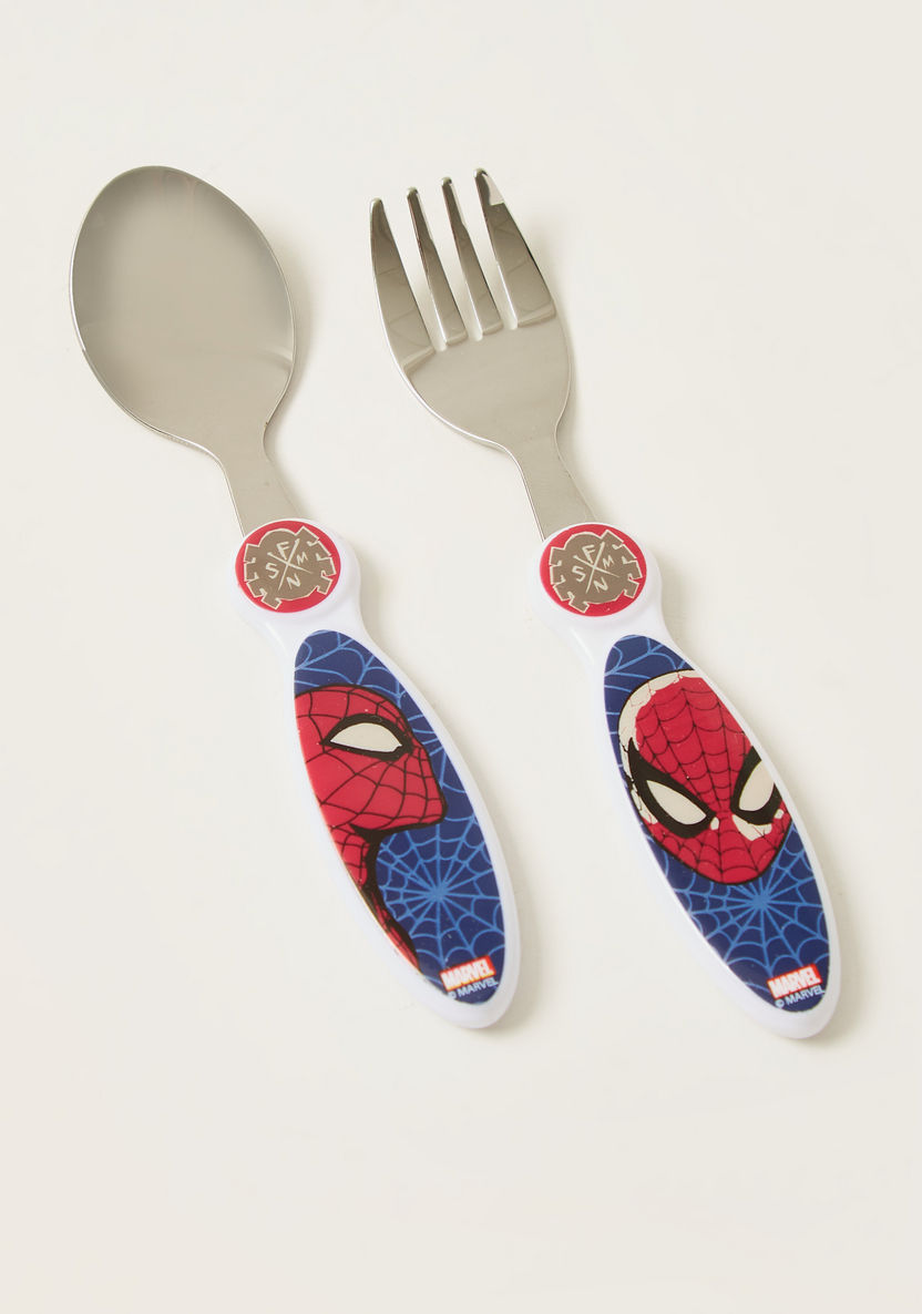Spider-Man Print 2-Piece Cutlery Set-Mealtime Essentials-image-0