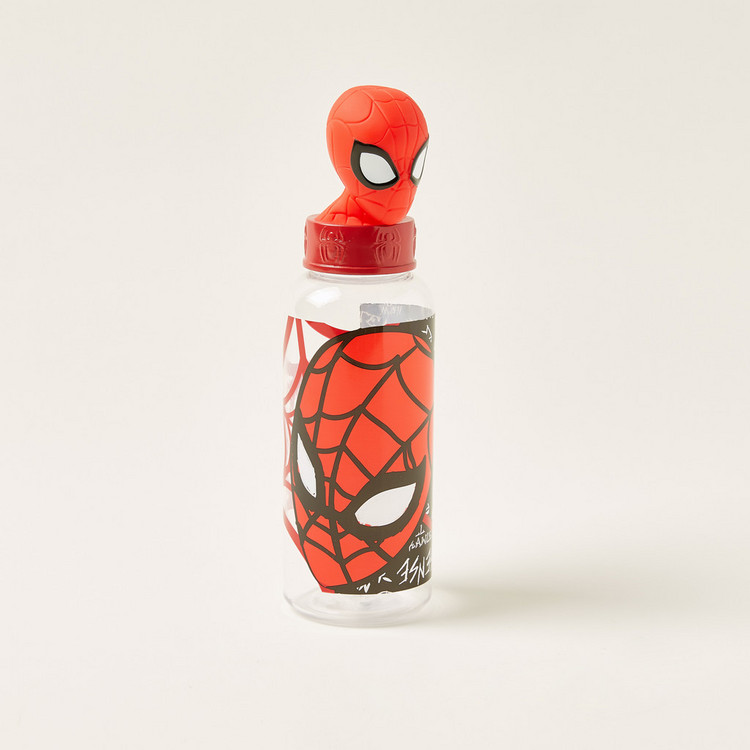 Spider-Man Printed Bottle with 3D Figurine - 560 ml