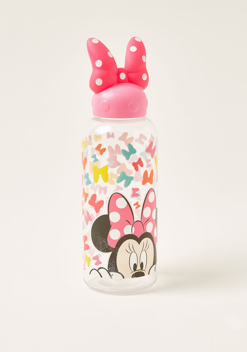 Minnie Mouse Printed Bottle with 3D Cap - 560 ml-Mealtime Essentials-image-0