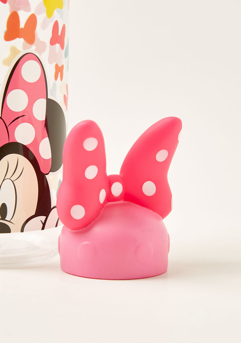 Minnie Mouse Printed Bottle with 3D Cap - 560 ml-Mealtime Essentials-image-2