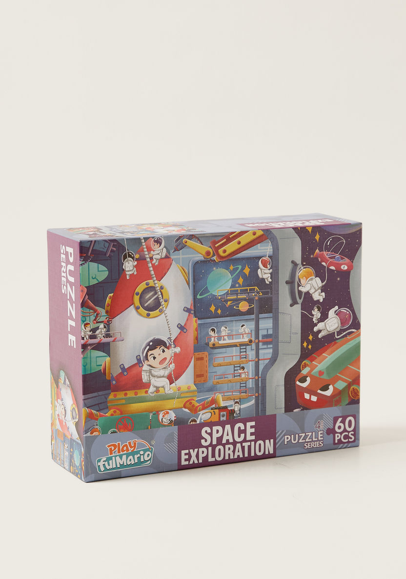 Haoxiang Space Exploration Jigsaw Puzzle - 60 Pieces-Blocks%2C Puzzles and Board Games-image-0