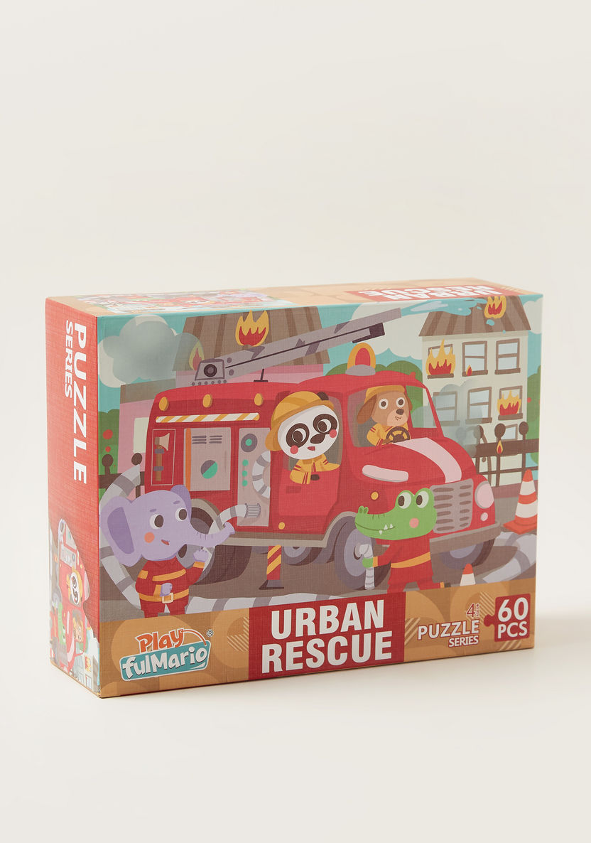 Haoxiang Urban Rescue 60-Piece Puzzle Set-Blocks%2C Puzzles and Board Games-image-0