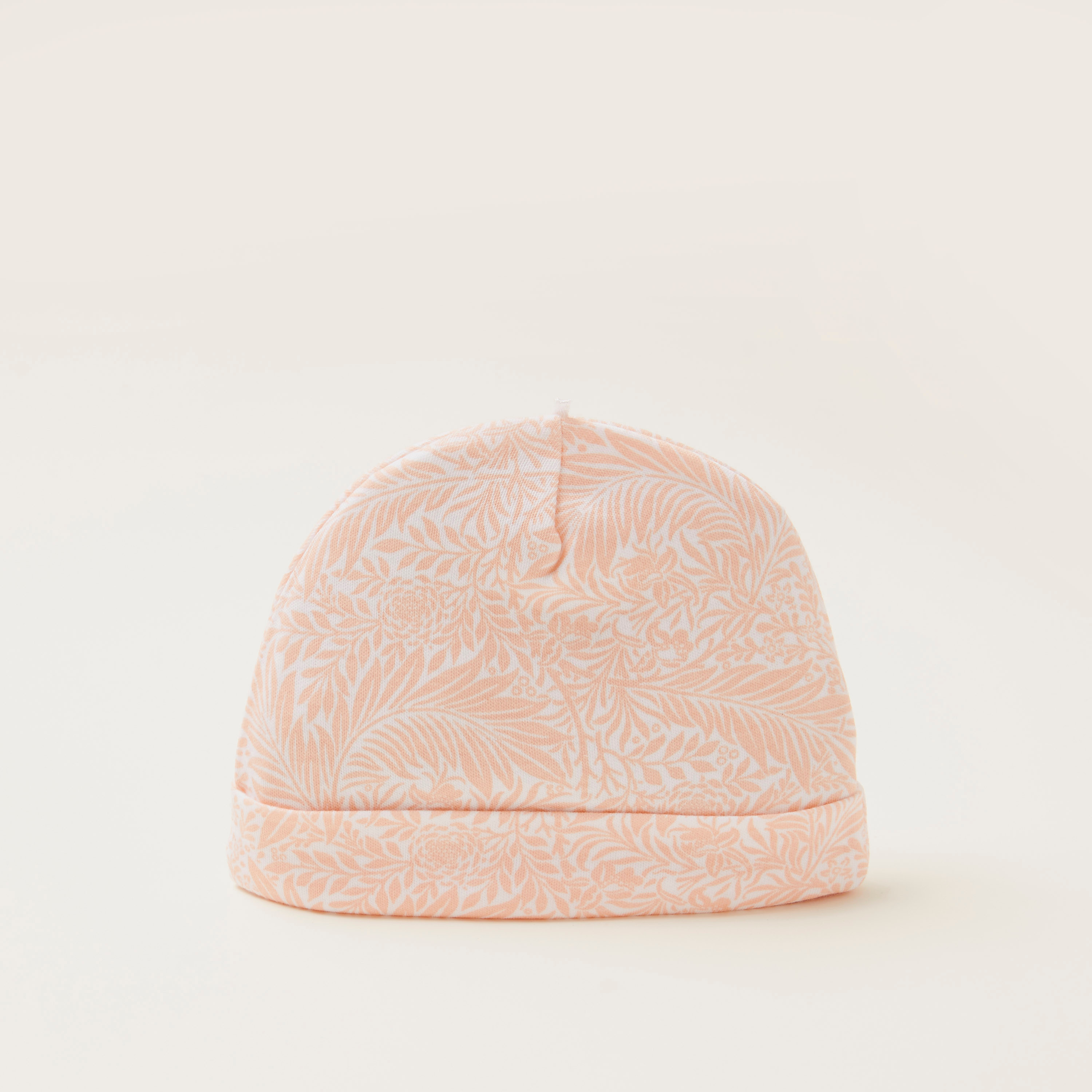 Juniors Floral Print Cap - Set of 2-baby-girls-accessories-caps-image-3