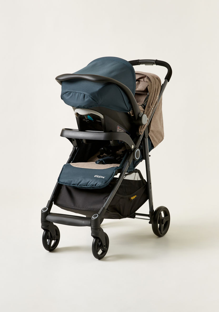 Giggles Lloyd Ice Grey Stroller with Car Seat Travel System (Upto  3 years)-Modular Travel Systems-image-11