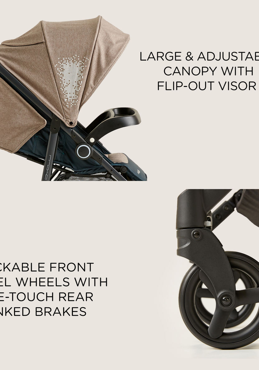 Giggles Lloyd Ice Grey Stroller with Car Seat Travel System (Upto  3 years)-Modular Travel Systems-image-5