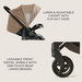 Giggles Lloyd Ice Grey Stroller with Car Seat Travel System (Upto  3 years)-Modular Travel Systems-thumbnail-5