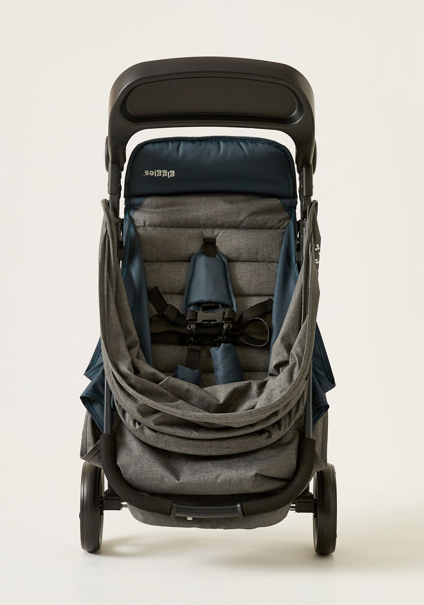 Giggles Lloyd Dark Grey Stroller with Car Seat Travel System (Upto  3 years)-Modular Travel Systems-image-12