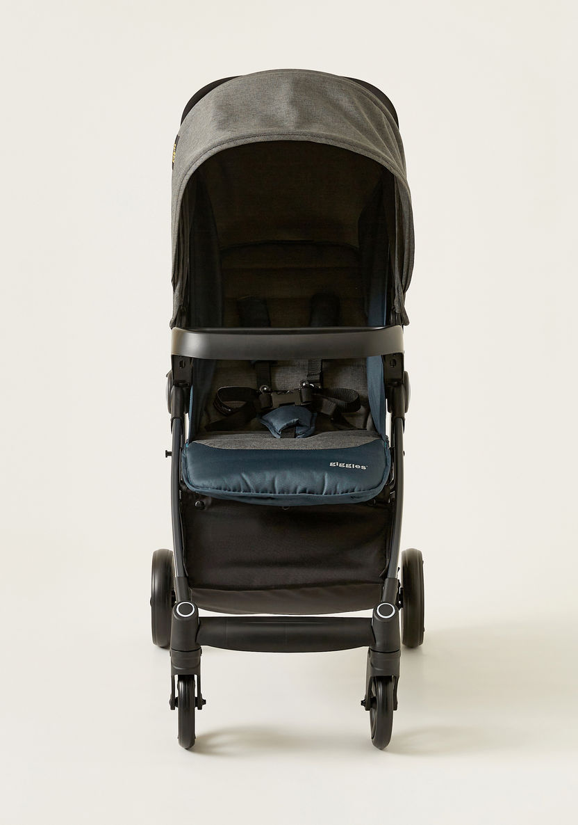 Giggles Lloyd Dark Grey Stroller with Car Seat Travel System (Upto  3 years)-Modular Travel Systems-image-4