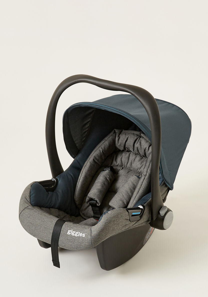 Giggles Lloyd Dark Grey Stroller with Car Seat Travel System (Upto  3 years)-Modular Travel Systems-image-6