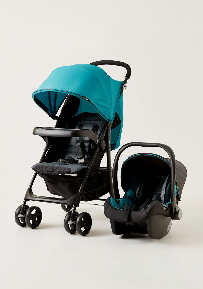 Juniors Lorenzo Green Stroller with Car Seat Travel System (Upto 3 years) -Modular Travel Systems-image-0