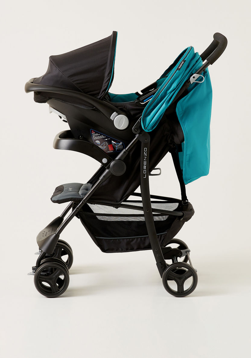 Juniors Lorenzo Green Stroller with Car Seat Travel System (Upto 3 years) -Modular Travel Systems-image-2