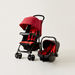 Juniors Lorenzo Red Stroller with Car Seat Travel System (Upto 3 years) -Modular Travel Systems-thumbnail-0