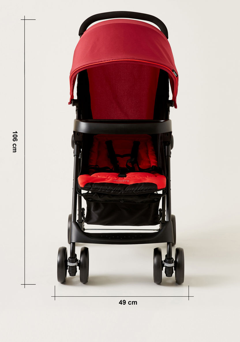 Juniors Lorenzo Red Stroller with Car Seat Travel System (Upto 3 years) -Modular Travel Systems-image-14