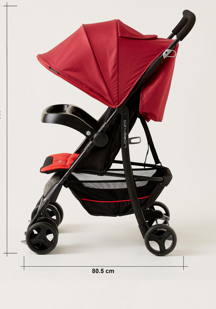 Juniors Lorenzo Red Stroller with Car Seat Travel System (Upto 3 years) -Modular Travel Systems-image-15