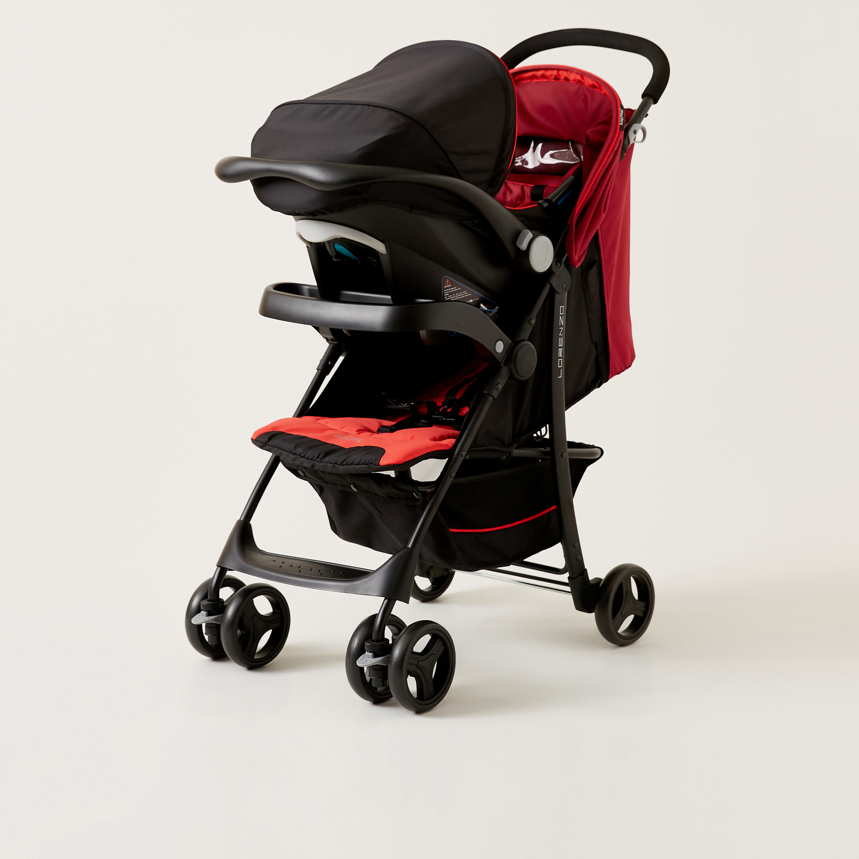 Buy Juniors Lorenzo Red Stroller with Car Seat Travel System Upto 3 years for Babies Online in Qatar Centrepoint