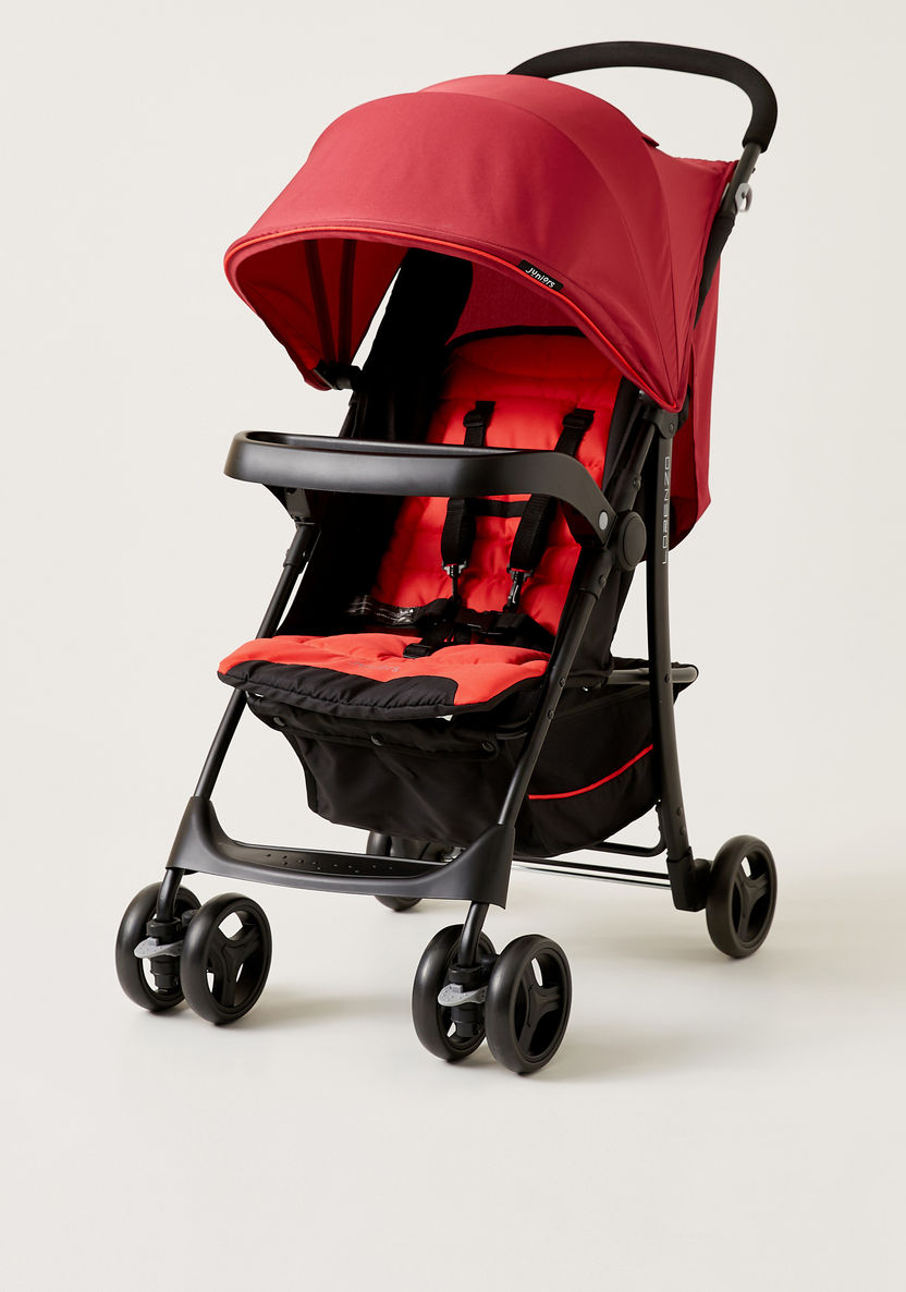 Juniors Lorenzo Red Stroller with Car Seat Travel System (Upto 3 years) -Modular Travel Systems-image-3