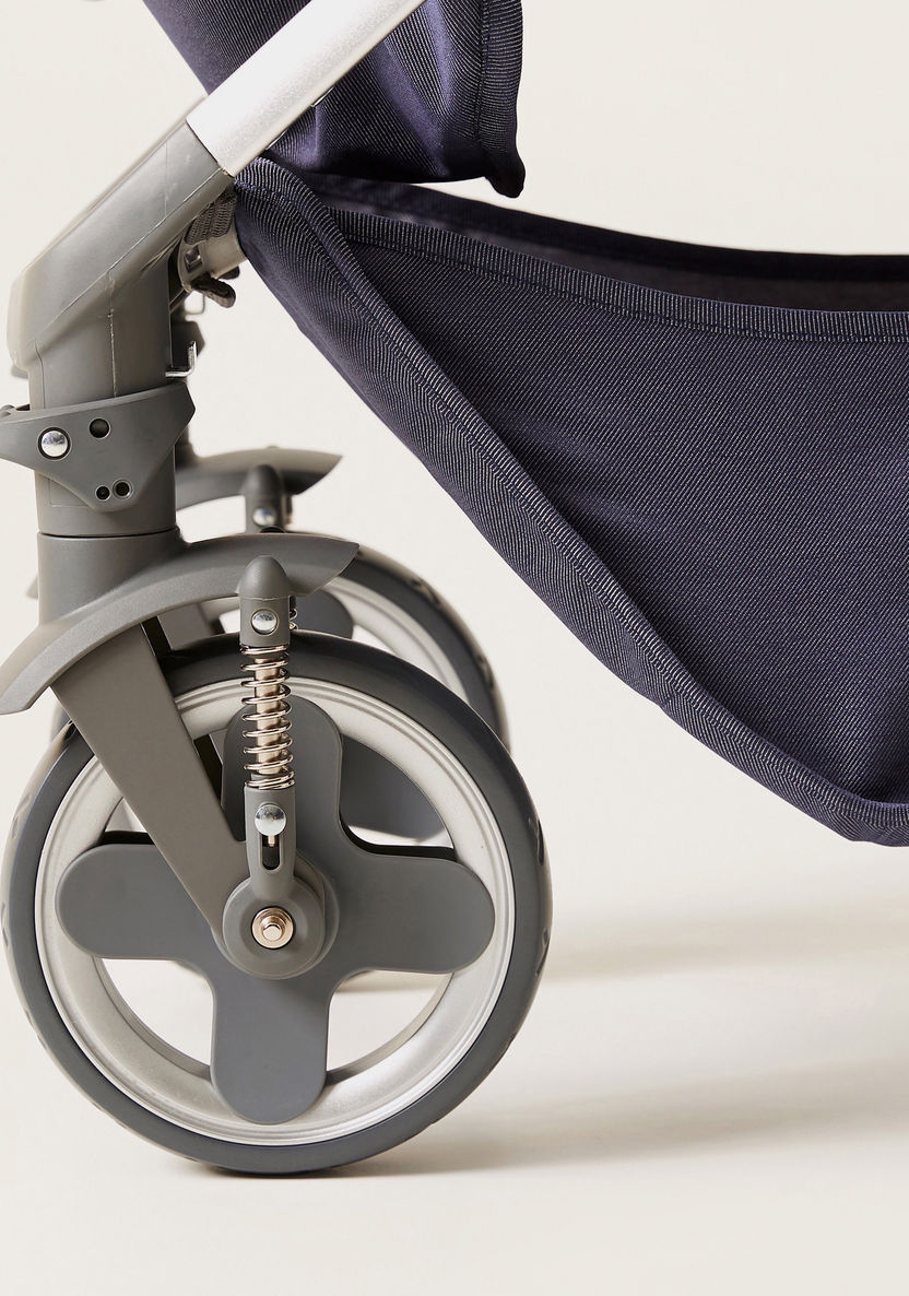 Giggles Tulip Navy Convertible Stroller Cum Bassinet with 3 Position Reclining Seat (Upto 3 years) -Strollers-image-10
