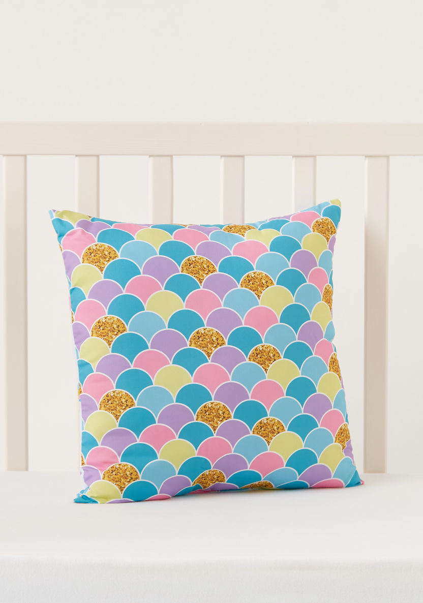 Juniors Mermaid Printed Cushion-Toddler Bedding-image-1
