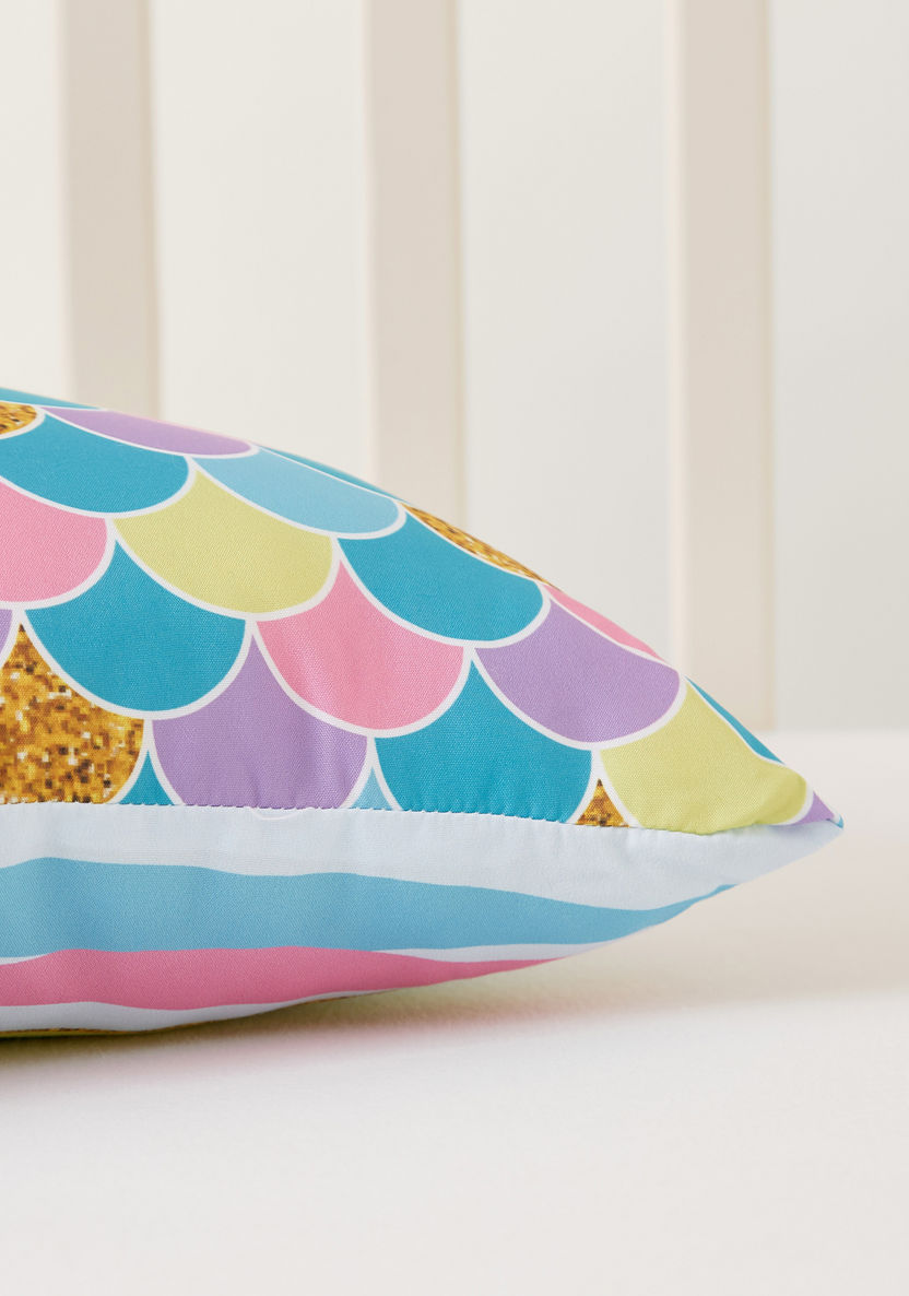 Juniors Mermaid Printed Cushion-Toddler Bedding-image-3