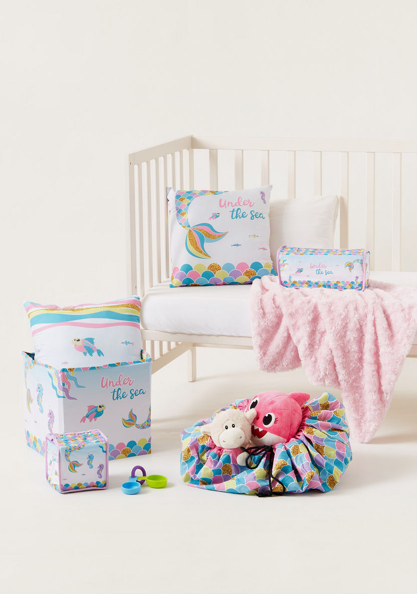Juniors Mermaid Printed Cushion-Toddler Bedding-image-4