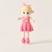 Juniors Pink Dress Rag Doll with Flower - 60 cms-Dolls and Playsets-thumbnail-3