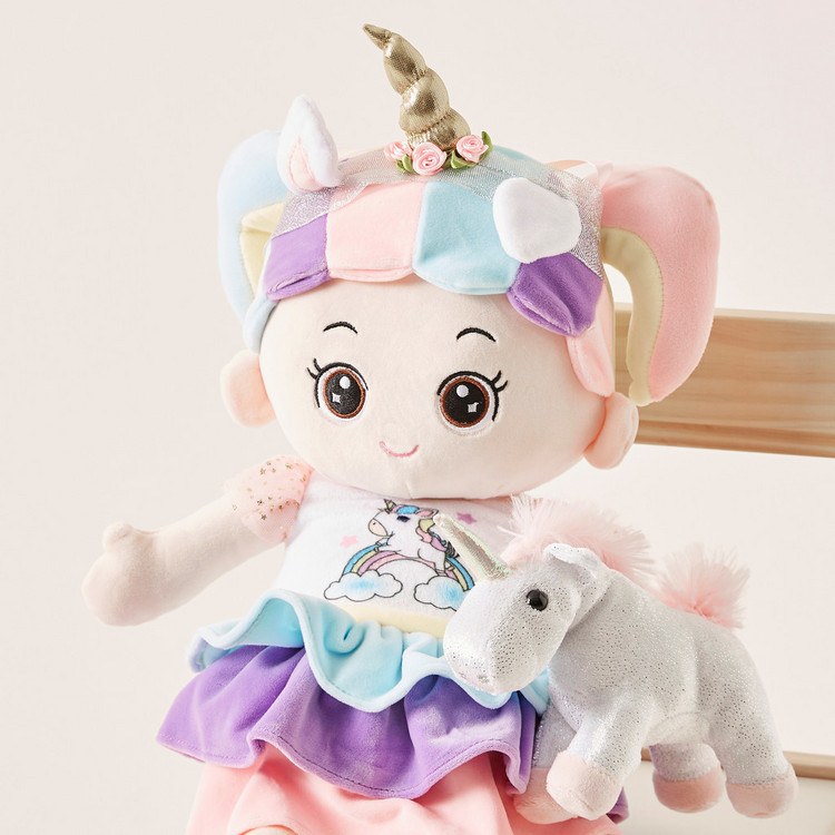 Juniors Unicorn Cosplay Rag Doll Playset - 60 cms