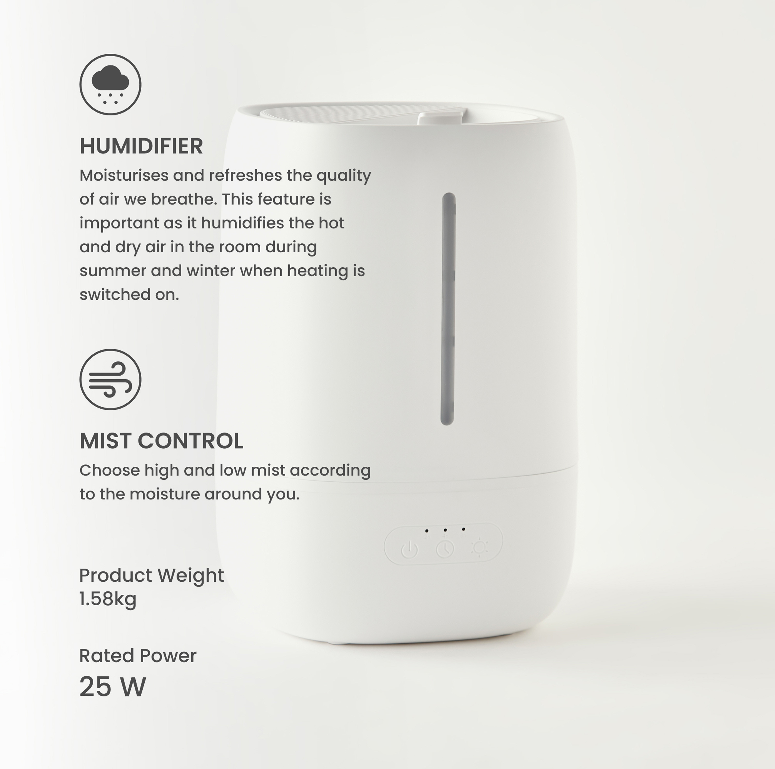 Riviera Ultrasonic Aroma Humidifier - 3.7 L-household-homefragrance-airrevitalisersandhumidifiers-image-3