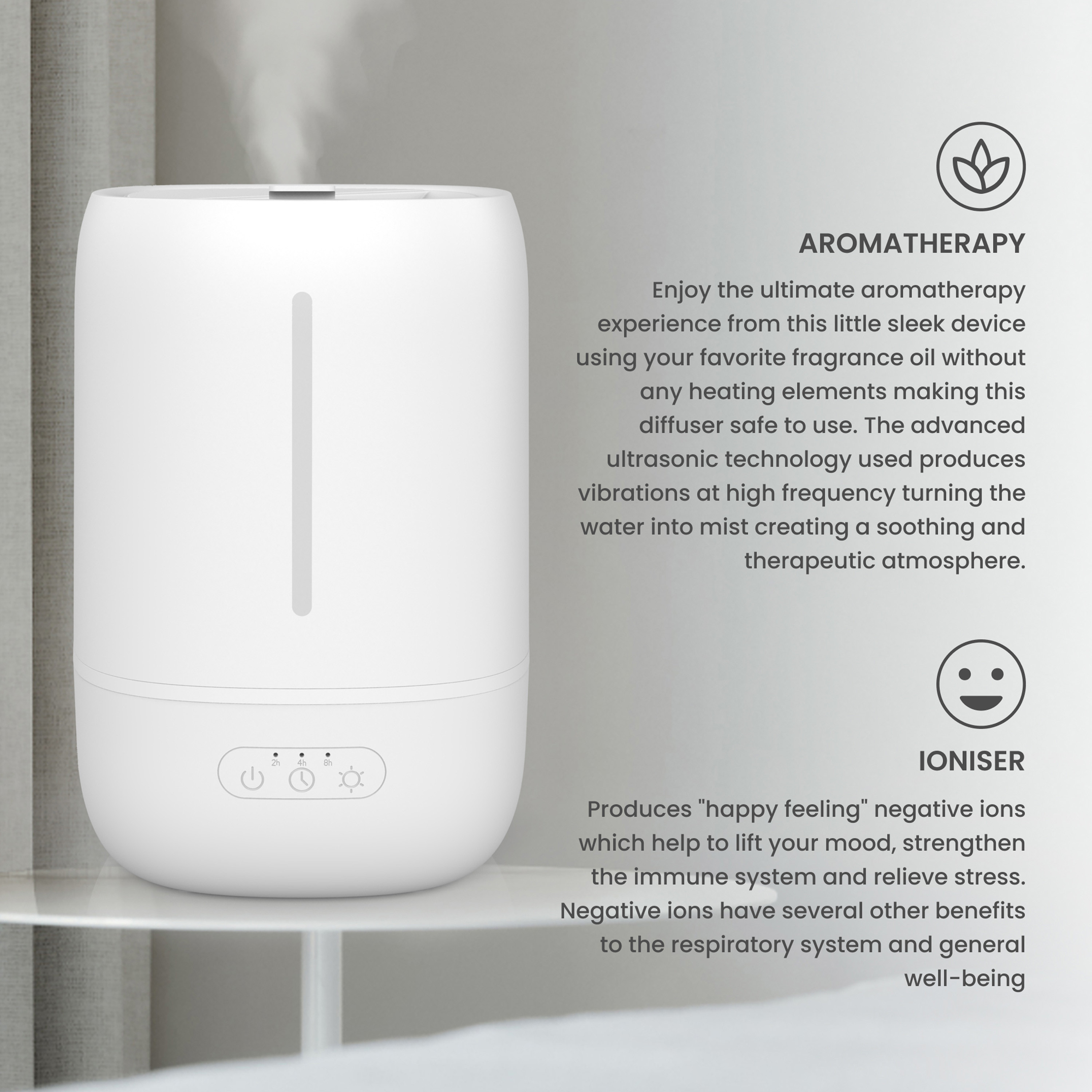 Riviera Ultrasonic Aroma Humidifier - 3.7 L-household-homefragrance-airrevitalisersandhumidifiers-image-4