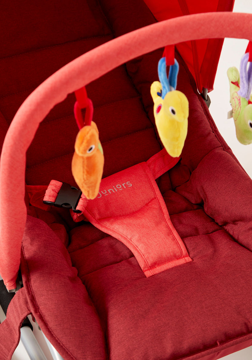 Juniors Coral Baby Rocker with Canopy-Infant Activity-image-5