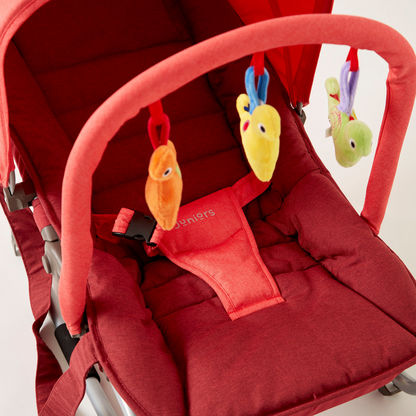 Juniors Coral Baby Rocker with Canopy