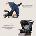 Juniors Maxim Grey and Blue Stroller with Car Seat Travel System (Upto 3 years)-Modular Travel Systems-thumbnail-12