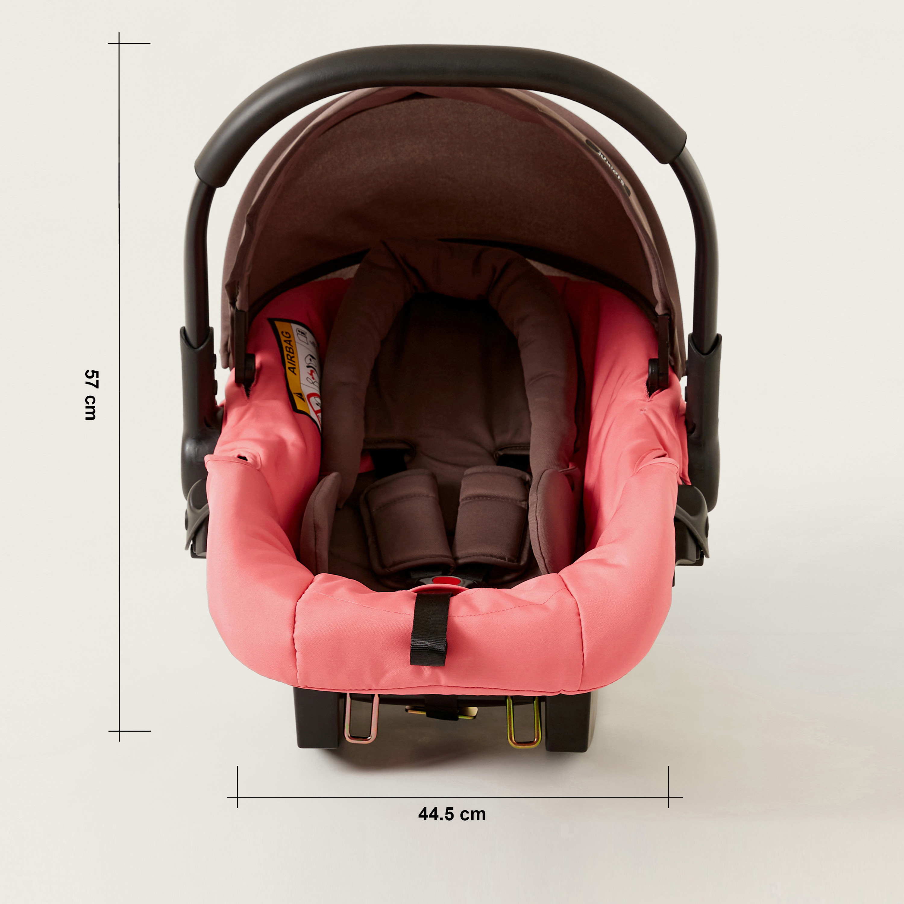  Juniors Crew 3 Fold Peach Travel Stroller with Car Seat Travel System (Upto 3 years)-baby-gear-strollersandprams-travelsystems-image-19