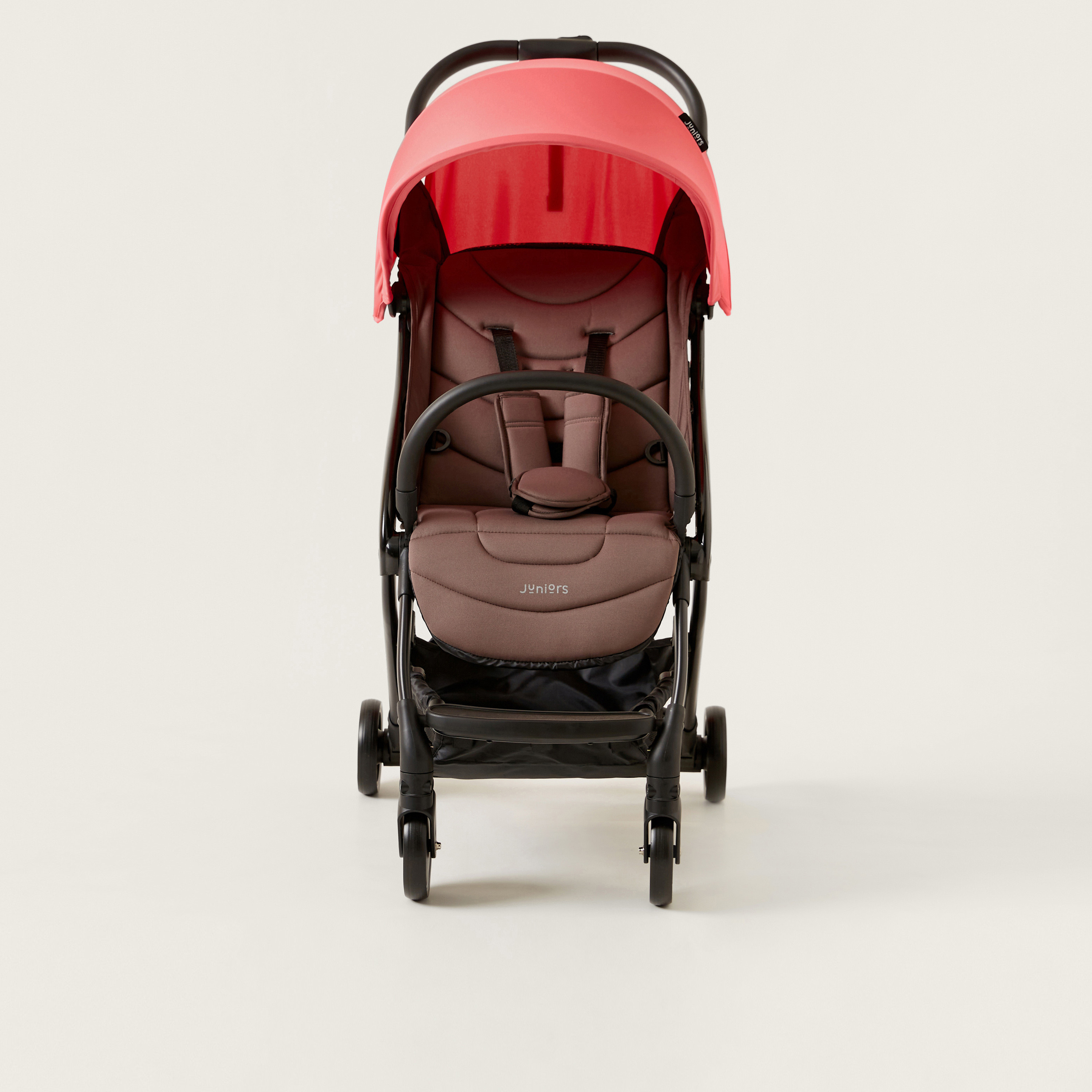  Juniors Crew 3 Fold Peach Travel Stroller with Car Seat Travel System (Upto 3 years)-baby-gear-strollersandprams-travelsystems-image-3