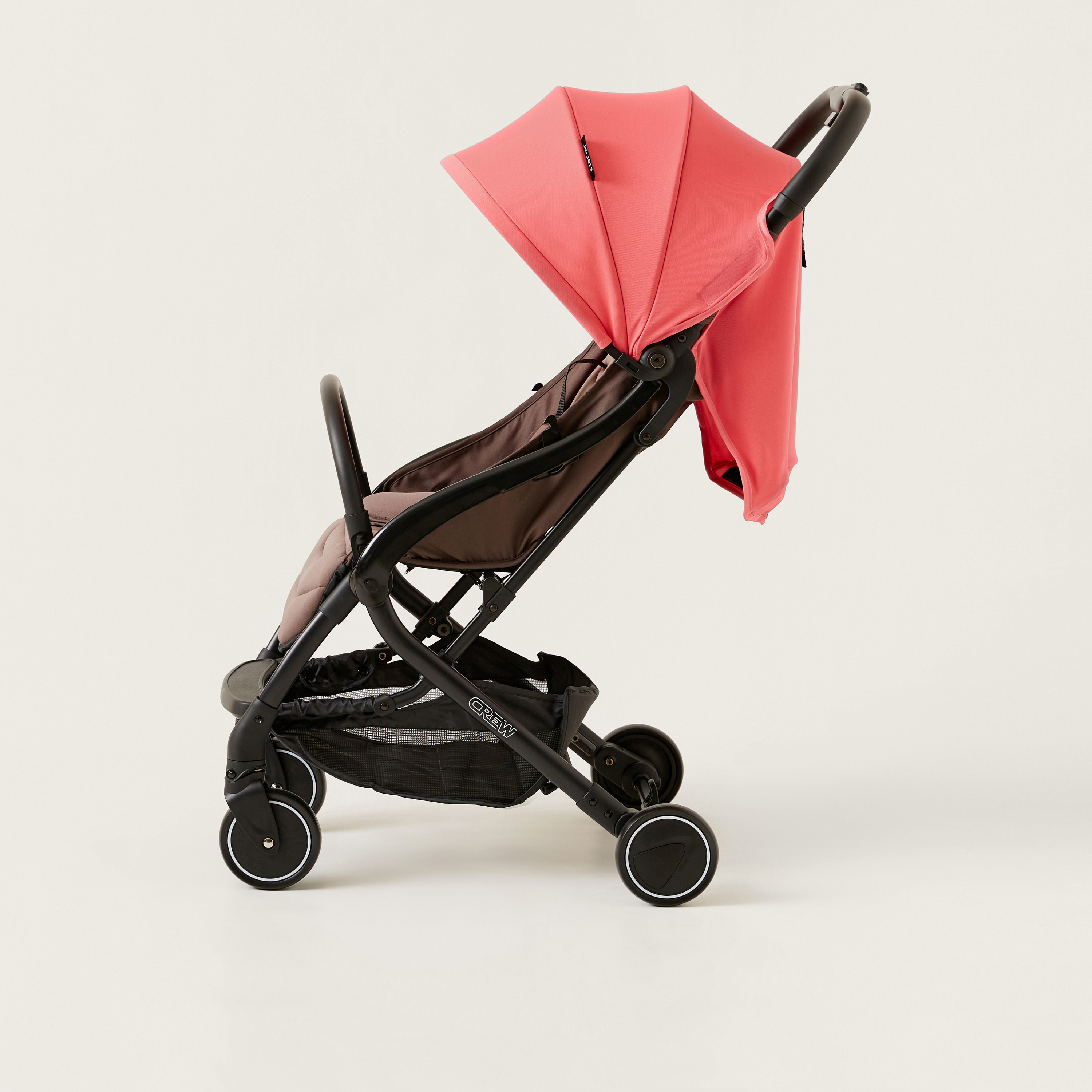  Juniors Crew 3 Fold Peach Travel Stroller with Car Seat Travel System (Upto 3 years)-baby-gear-strollersandprams-travelsystems-image-6