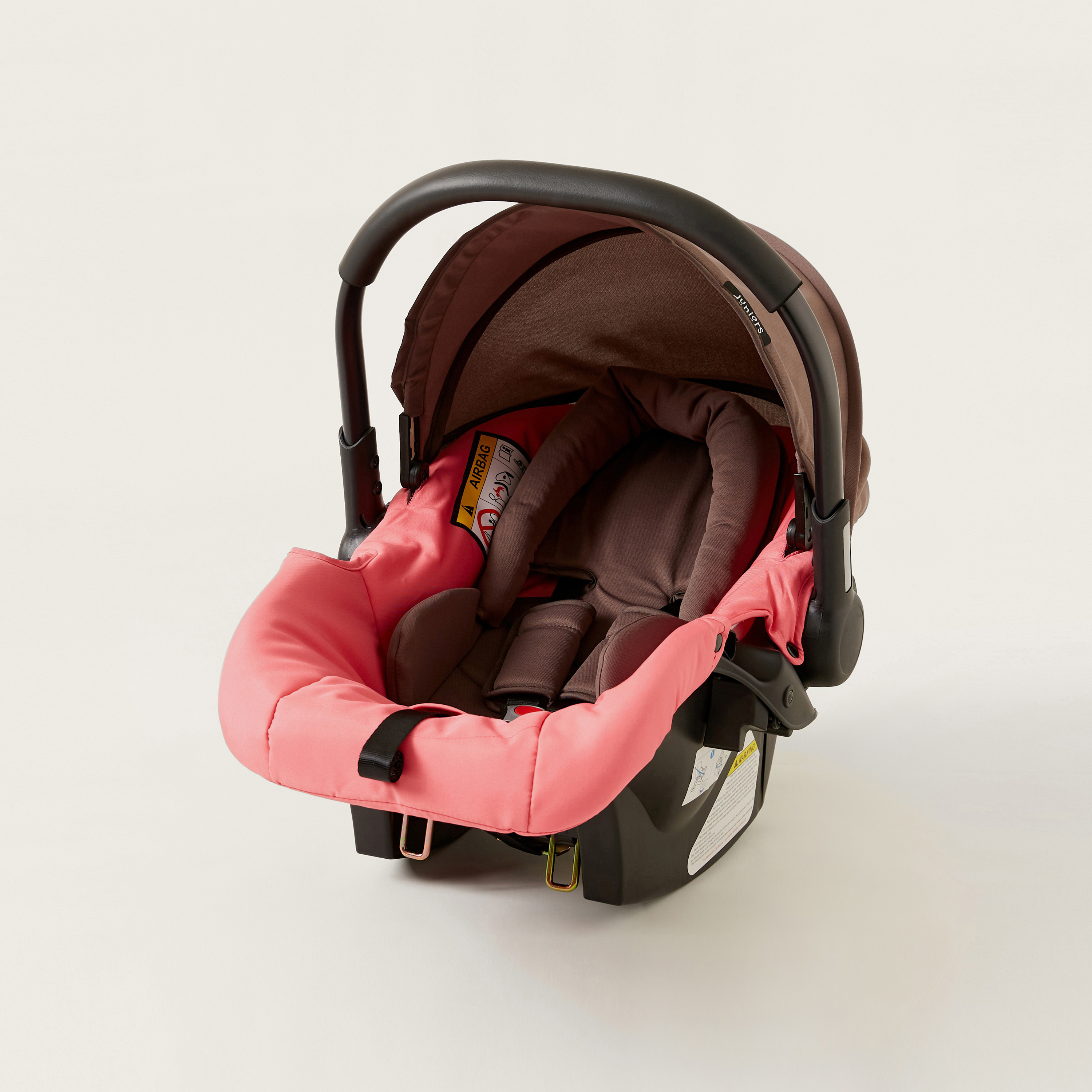  Juniors Crew 3 Fold Peach Travel Stroller with Car Seat Travel System (Upto 3 years)-baby-gear-strollersandprams-travelsystems-image-7