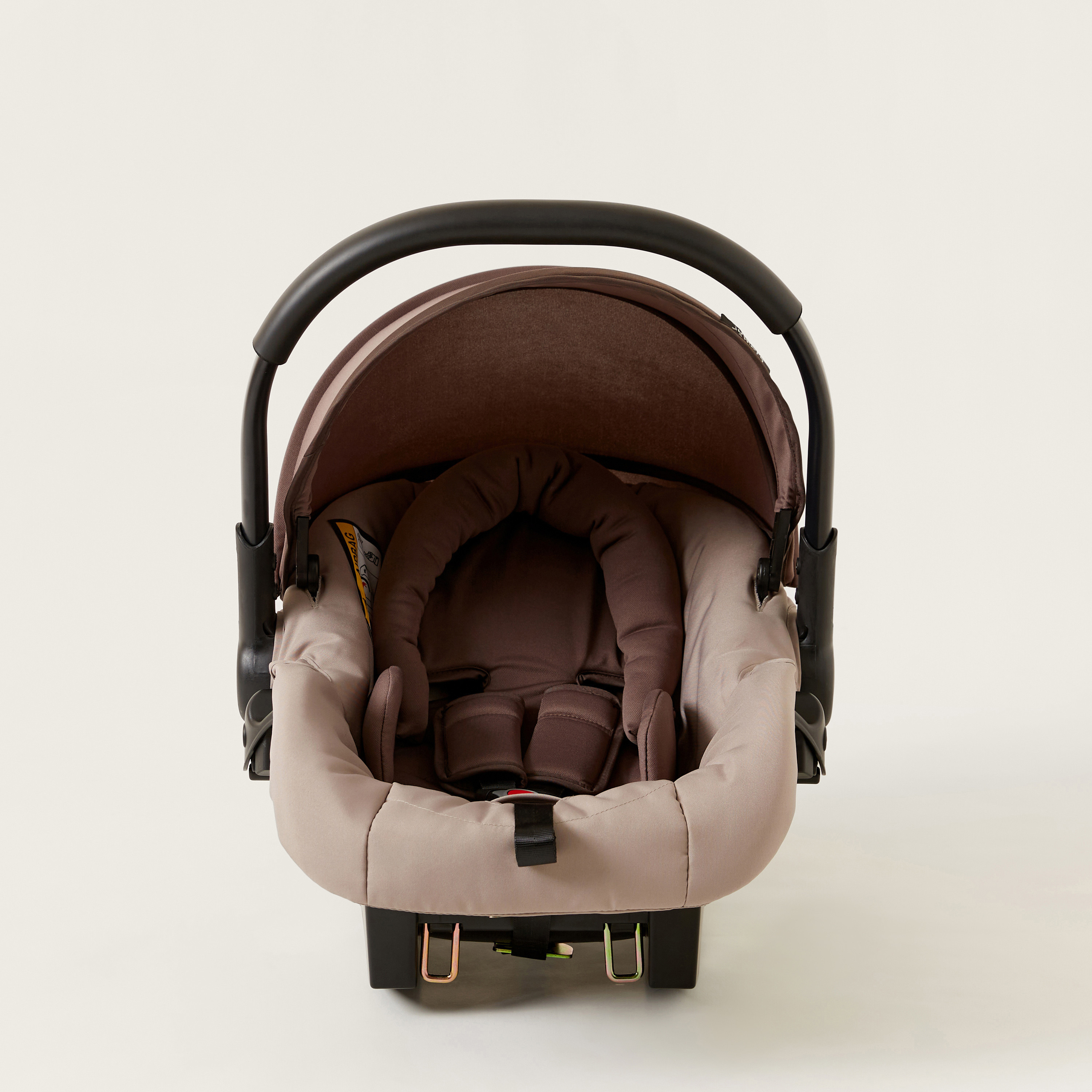 Juniors Crew 3-Fold Beige Travel Stroller with Car Seat (Upto 3 years)-baby-gear-strollersandprams-travelsystems-image-8