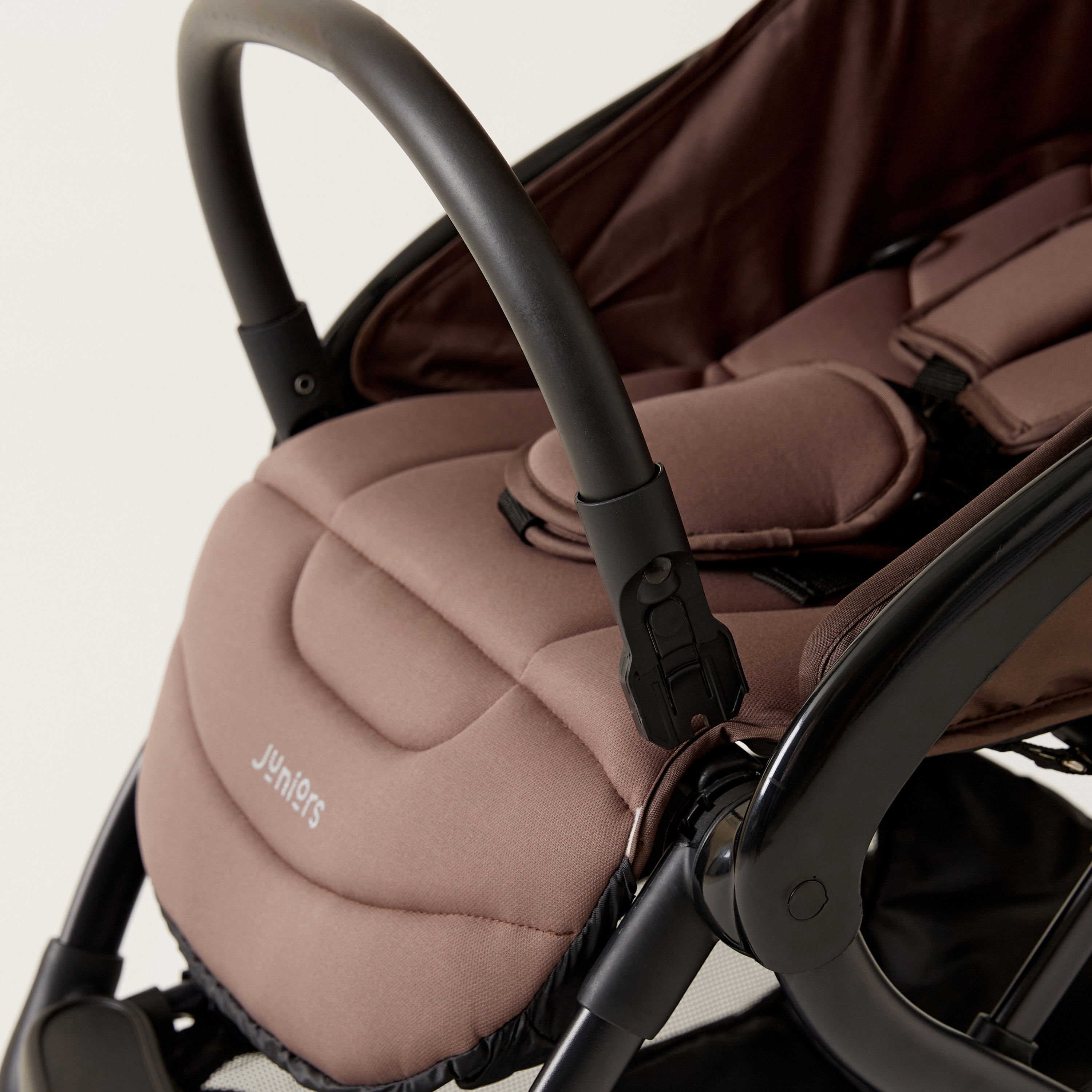Juniors Crew 3-Fold Beige Travel Stroller with Car Seat (Upto 3 years)-baby-gear-strollersandprams-travelsystems-image-9