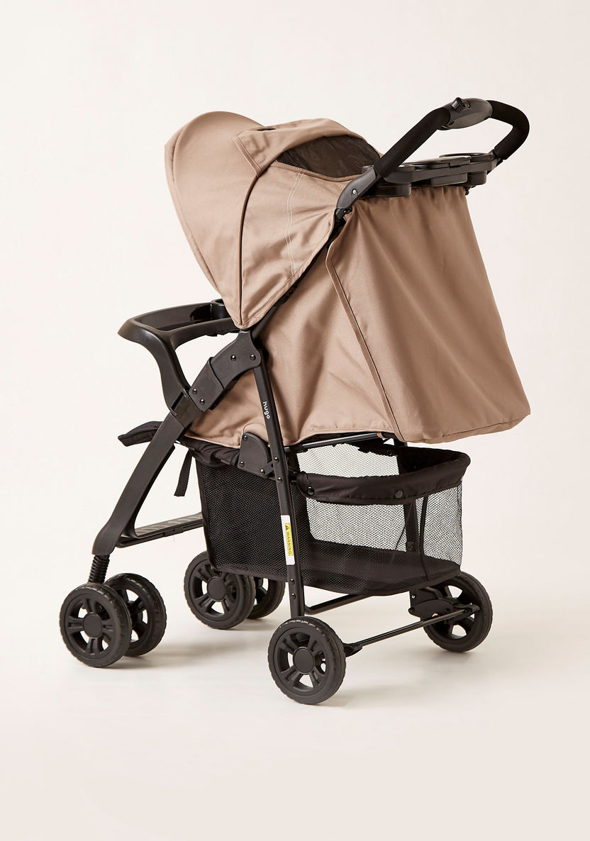 Juniors Hugo Baby Stroller with Basket and Canopy-Strollers-image-2