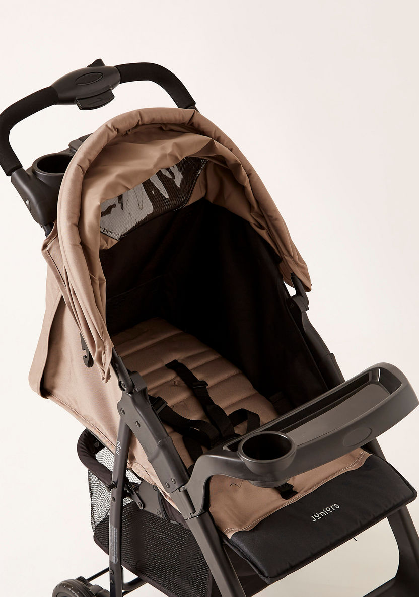 Juniors Hugo Baby Stroller with Basket and Canopy-Strollers-image-3