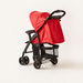 Juniors Hugo Red Baby Stroller with Sun Canopy and Shopping Basket (Upto 3 years)-Strollers-thumbnail-2