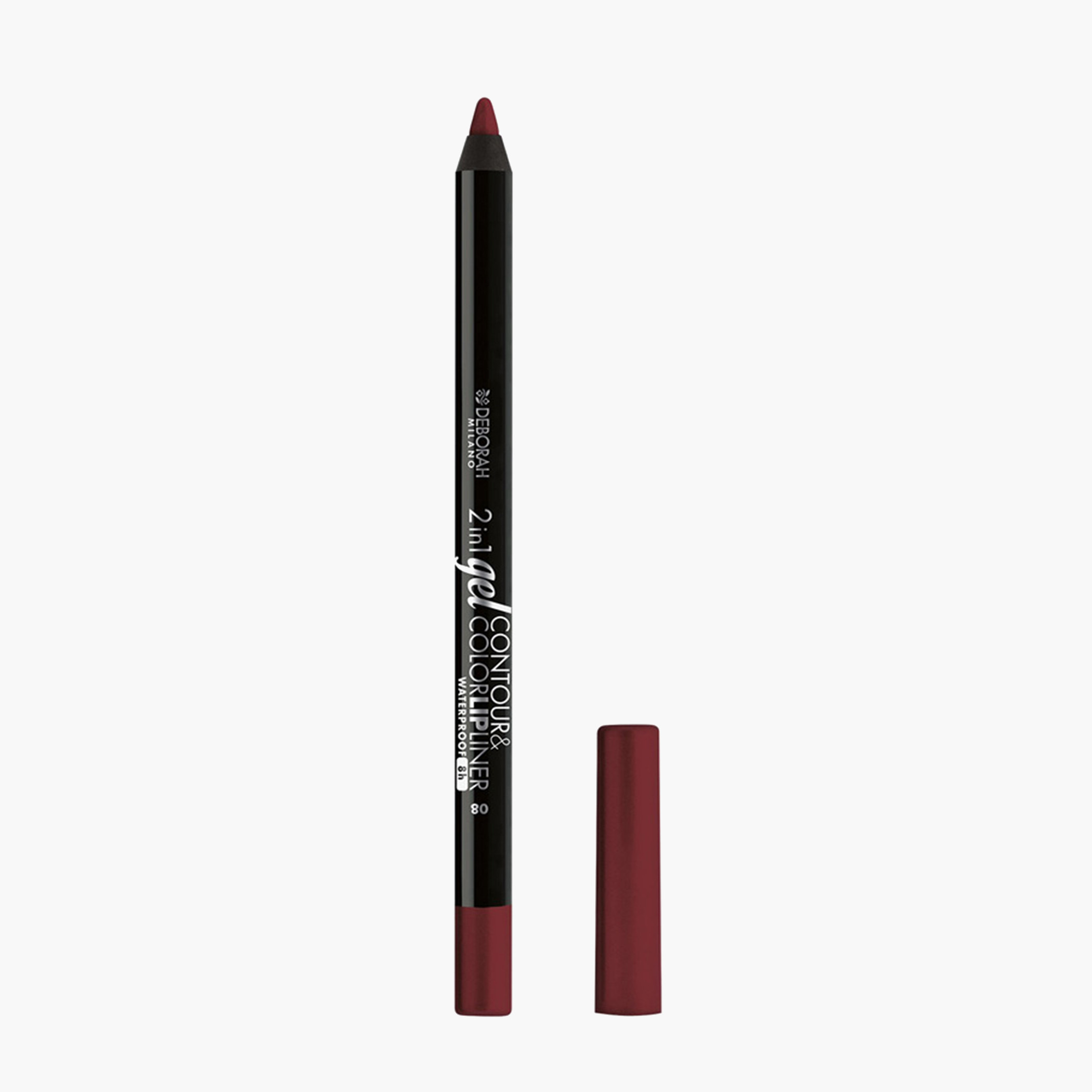 Deborah 2-In-1 Gel Contour 08 Deep Cherry Waterproof Lipliner-beautyandpersonalcare-makeup-lips-lipliners-image-1