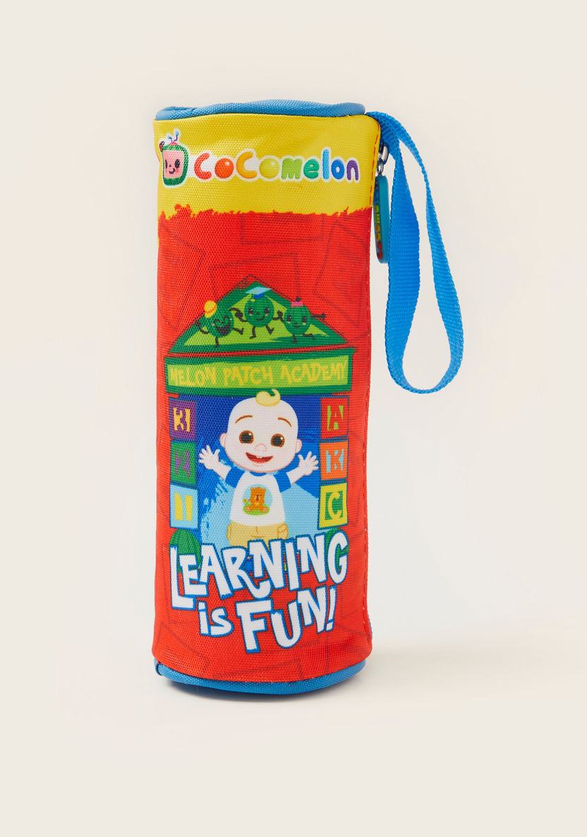 Cocomelon Print Pencil Case with Zip Closure-Pencil Cases-image-0