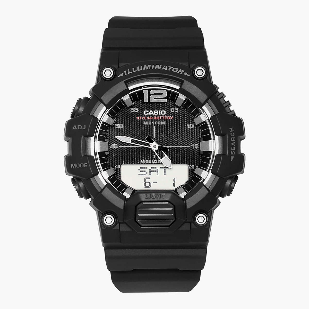 Casio Men's Black Analog/Digital Resin Strap Watch -HDC-700-1AVDF-men-watchesandjewellery-watches-image-1