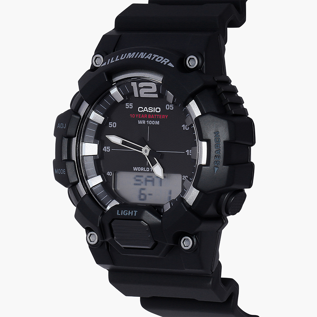 Casio Men's Black Analog/Digital Resin Strap Watch -HDC-700-1AVDF-men-watchesandjewellery-watches-image-2