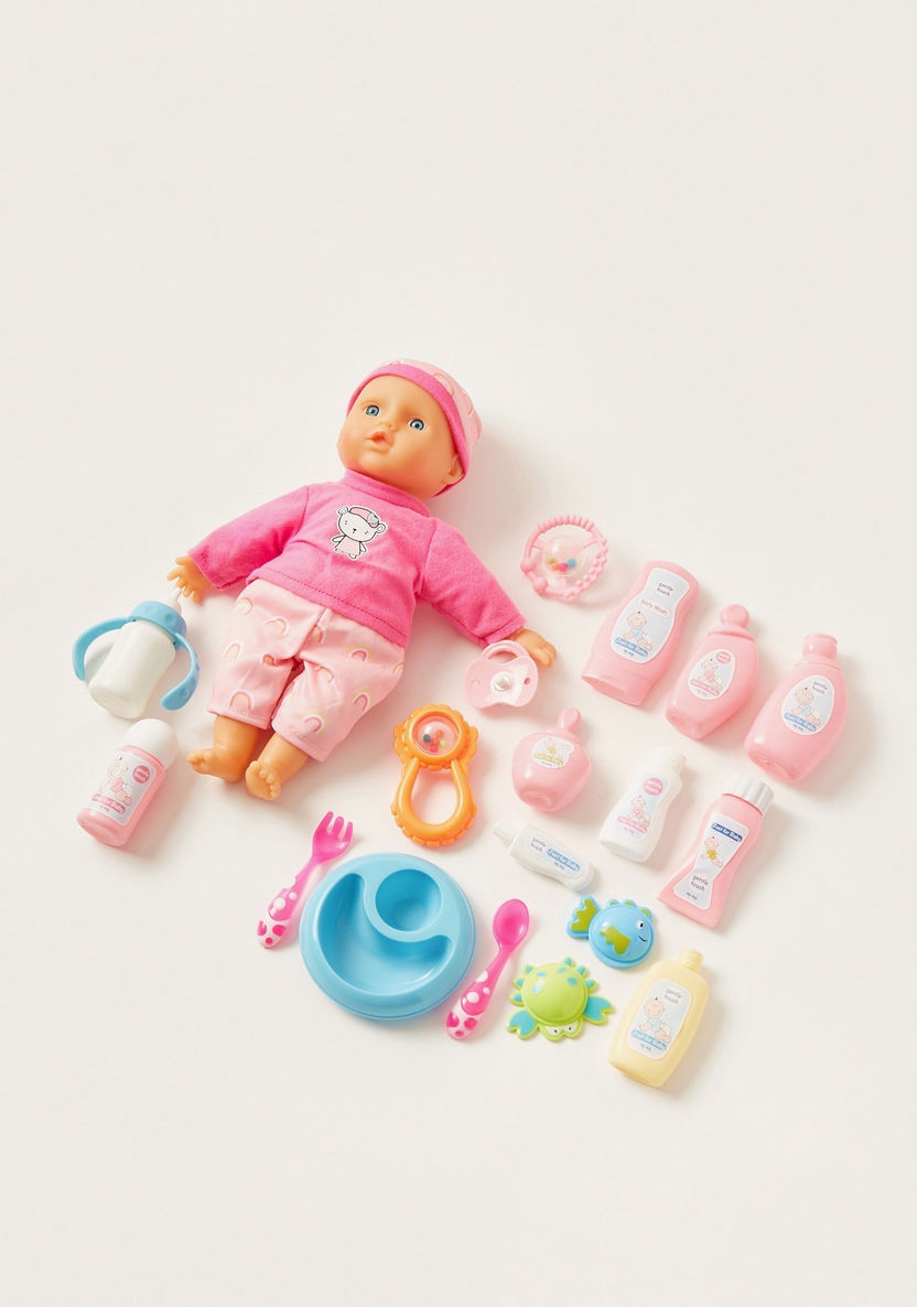Juniors Little Cuddles Baby Doll Playset - 30 cms-Dolls and Playsets-image-0