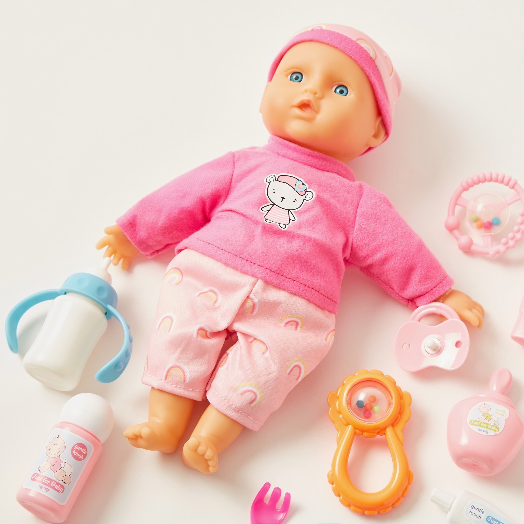 Juniors Little Cuddles Baby Doll Playset - 30 cms-toys-dollsandplaysets-dollplaysets-image-2