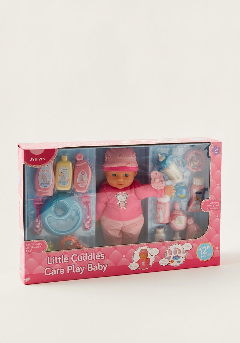 Juniors Little Cuddles Baby Doll Playset - 30 cms-Dolls and Playsets-image-3