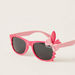 Charmz Solid Sunglass with Bow Accent-Sunglasses-thumbnail-1