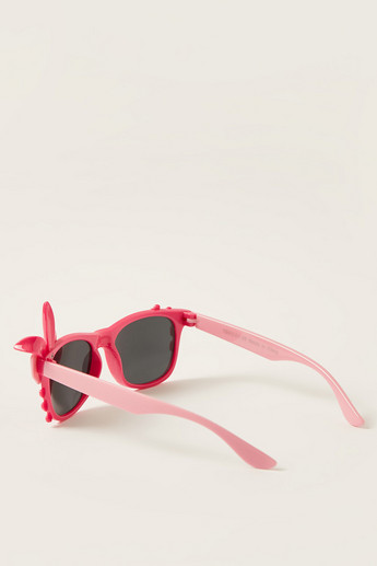 Charmz Solid Sunglass with Bow Accent
