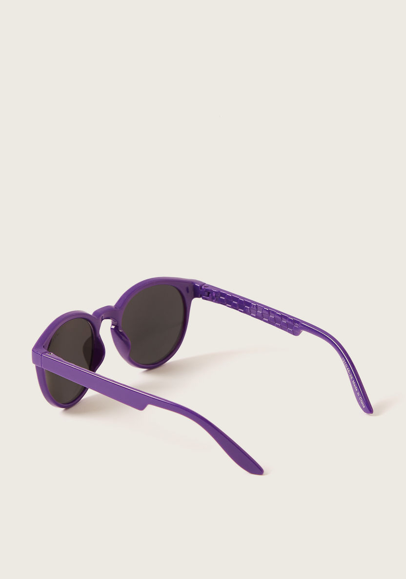 Juniors Tinted Sunglass with Textured Temple-Sunglasses-image-3